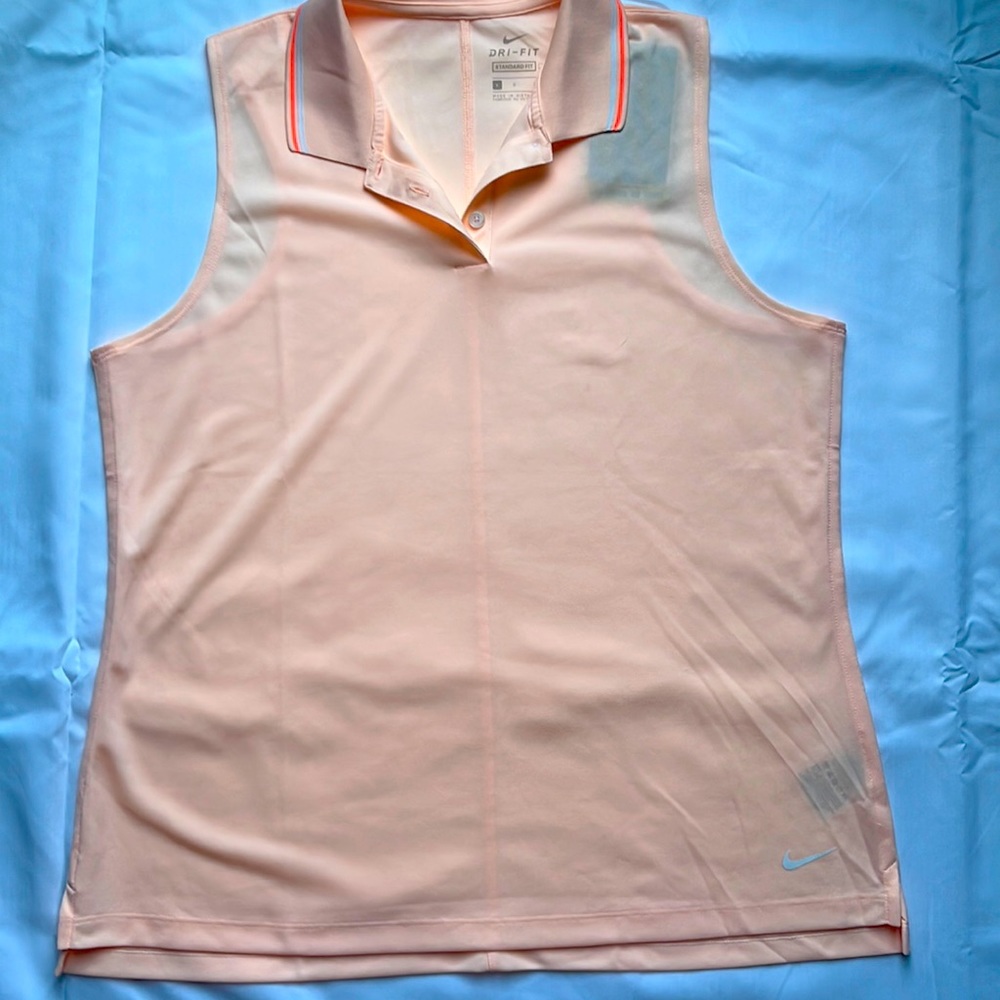 New Nike Women’s Dri-Fit Sleeveless Polo Shirt